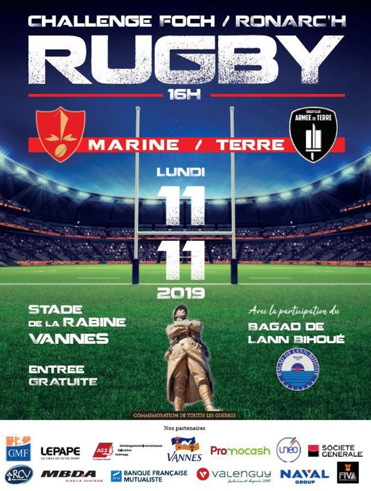 Le challenge FochRonarc'h 2019 Rugby Club de l'armée de Terre et le
